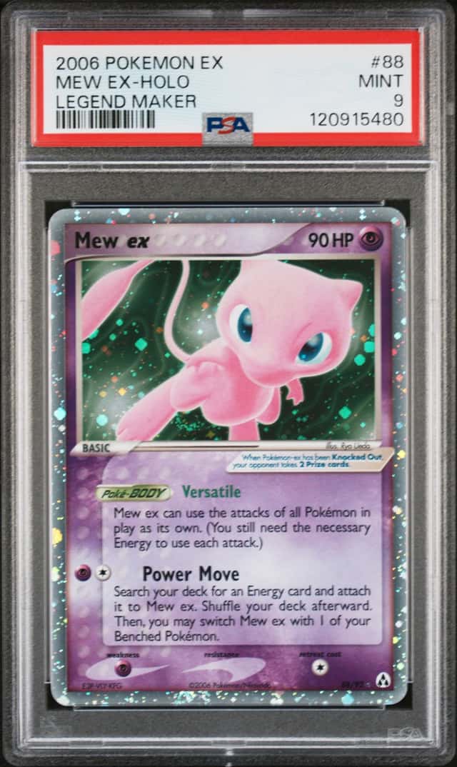 2006 Pokemon EX Legend Maker Holo Mew Ex #88 PSA 9 MINT