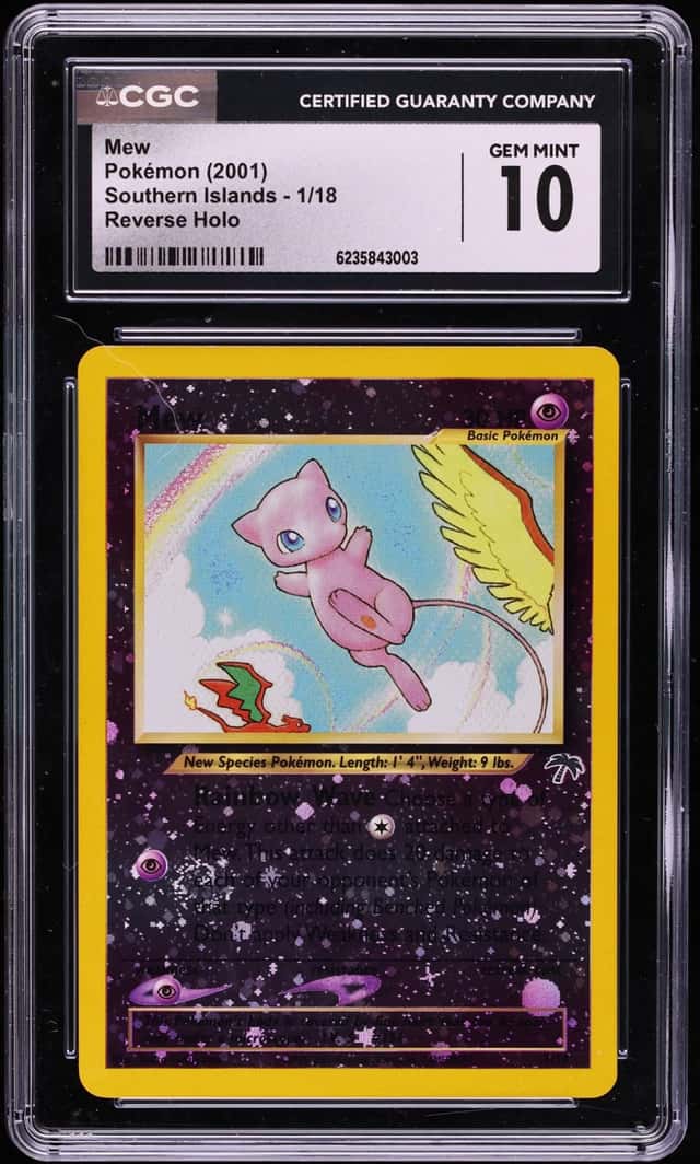 2001 Pokemon Southern Islands Reverse Holo Mew #1 CGC 10 GEM MINT