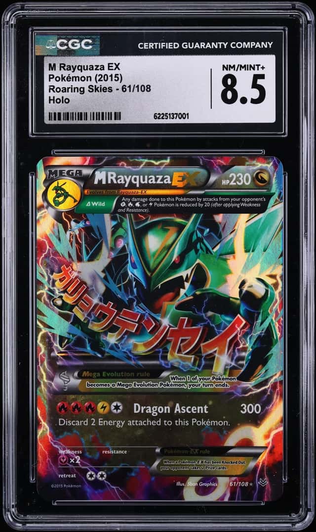 2015 Pokemon XY Roaring Skies Holo M Rayquaza EX #61 CGC 8.5 NM-MT+
