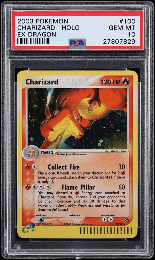 2003 Pokemon EX Dragon Holo Charizard #100 PSA 10 GEM MINT