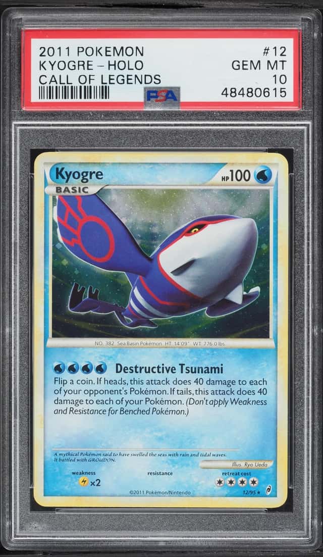 2011 Pokemon Call Of Legends Holo Kyogre #12 PSA 10 GEM MINT