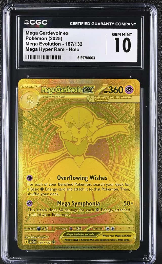 Pokemon Mega Gardevoir EX Mega Evolution 187/132 Mega Hyper Rare CGC 10 Gem Mint