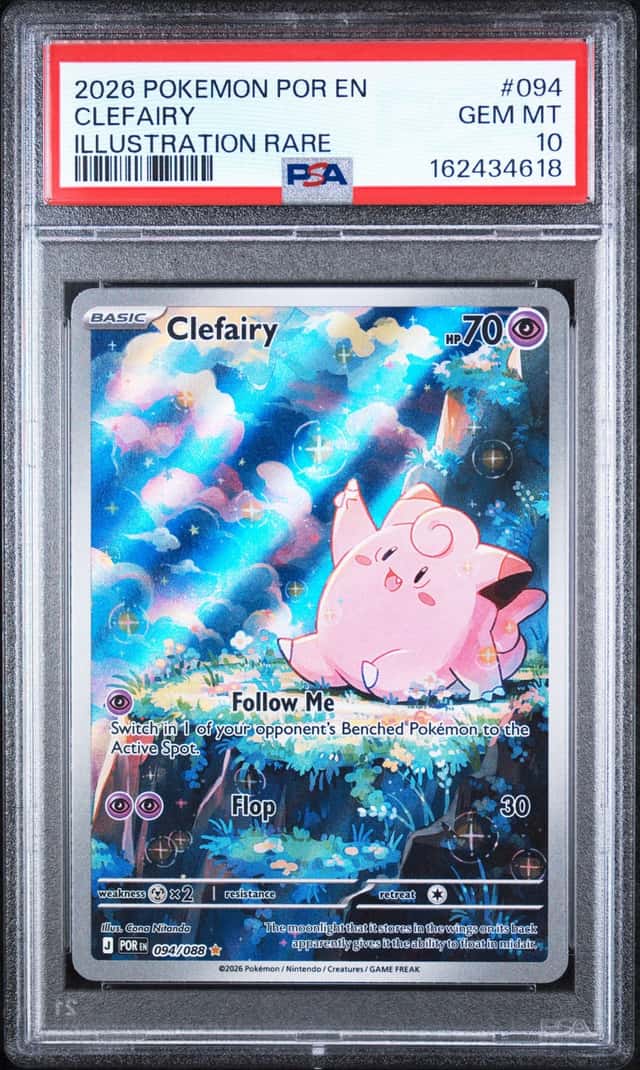 CLEFAIRY 2026 POKEMON PERFECT ORDER 094/088 ILLUSTRATION RARE PSA 10
