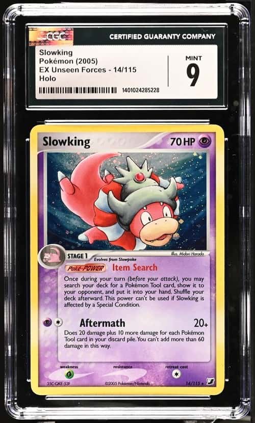 2005 Pokemon EX Unseen Forces Slowking Holo #14/115 CGC 9 MINT
