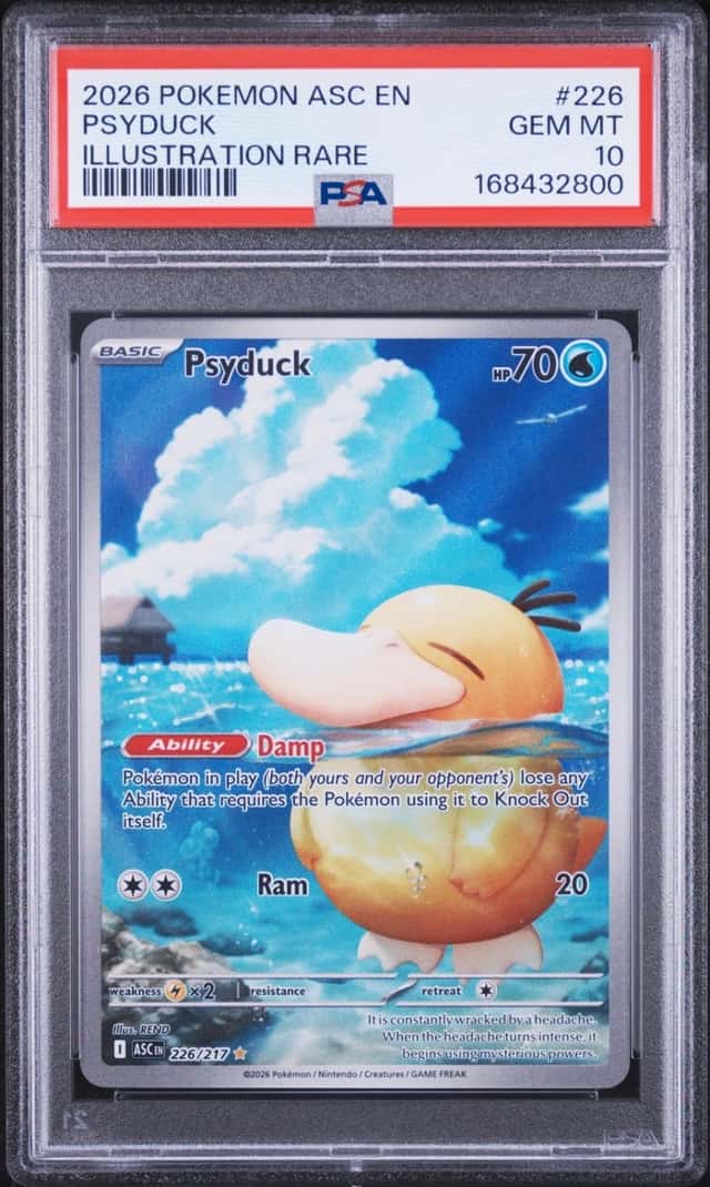 2026 POKEMON ASC EN-ASCENDED HEROES ILLUSTRATION RARE #226 PSYDUCK PSA 10