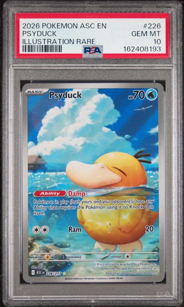 2026 POKEMON ASC EN-ASCENDED HEROES ILLUSTRATION RARE #226 PSYDUCK PSA 10