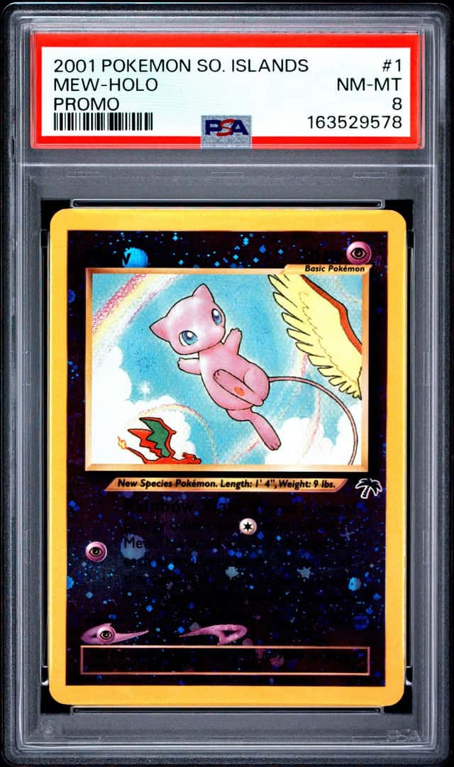 PSA 8 2001 Pokemon Southern Islands Mew Holo Promo #1 English Cert 163529578