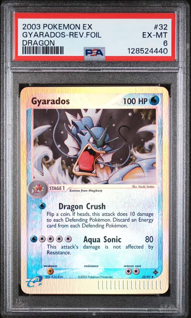 2003 POKEMON EX DRAGON #32/97 GYARADOS PSA 6