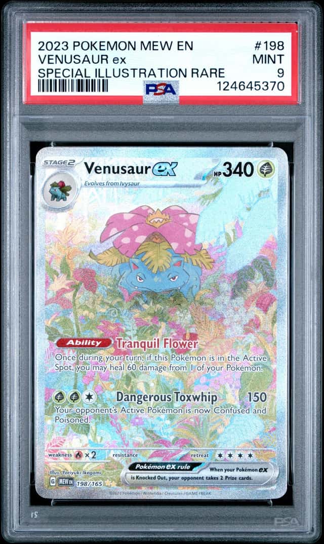 2023 Pokemon Venusaur ex SIR 198/165 Scarlet & Violet 151 PSA MINT 9