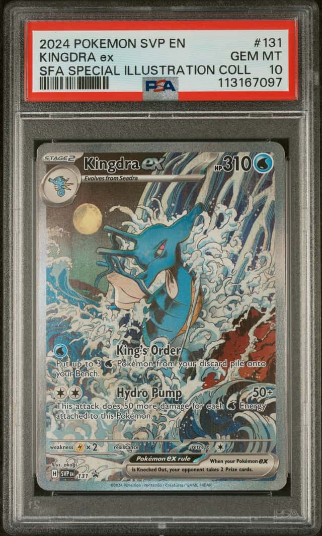 2024 Pokemon SVP Kingdra ex BSP Special Illustration Collection PSA 10 J761