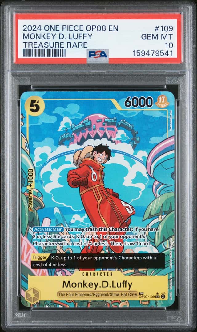 2024 One Piece Two Legends Treasure Rare Monkey D. Luffy #OP07-109