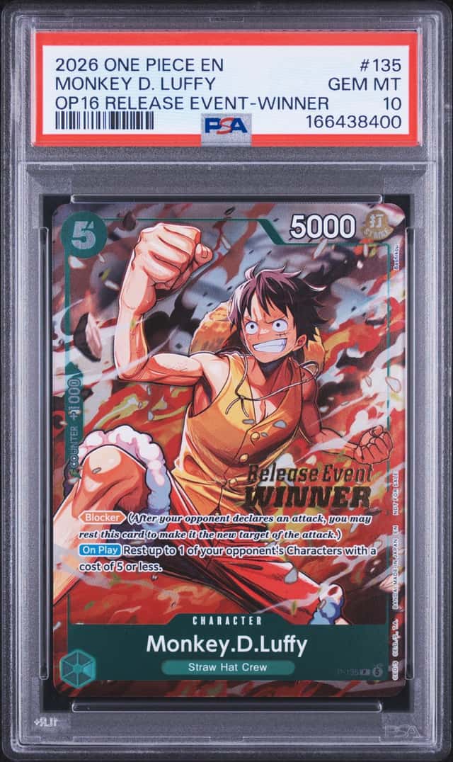 2026 One Piece the Time of Battle Promo Release Event Winner Monkey D. Luffy #P-135