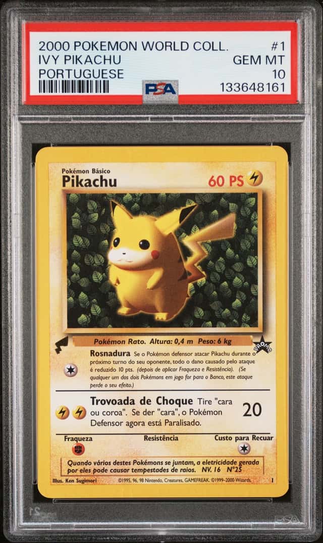 2000 Pokemon Pikachu World Collection Portuguese Ivy Pikachu #1