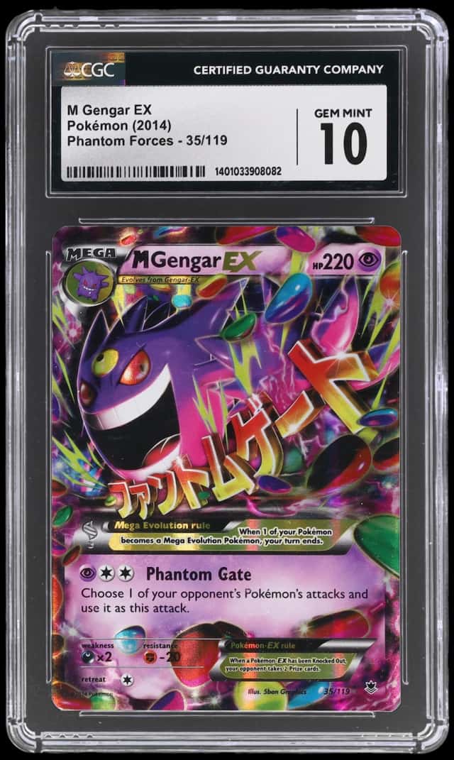 2014 Pokemon XY Phantom Forces M Gengar Ex #35