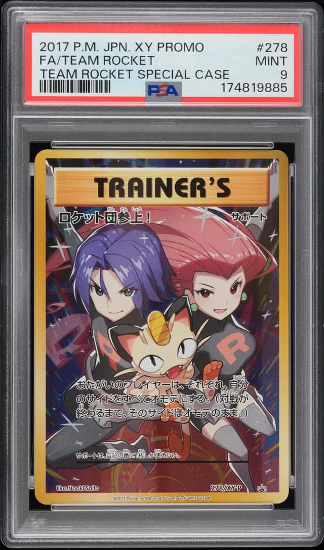 2017 Pokemon XY Promo 20th Anniversary Team Rocket Special Case Japanese Team Rocket #278XYP