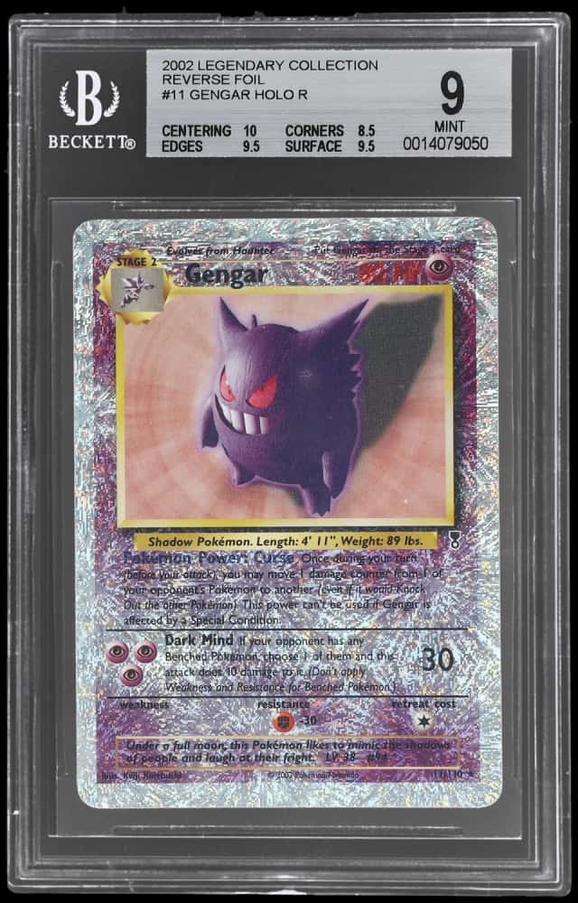 2002 Pokemon Legendary Collection Reverse Holo Gengar #11
