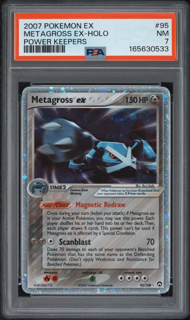 Pokemon EX Metagross ex Holo #95 Power Keepers 2007 - PSA 7