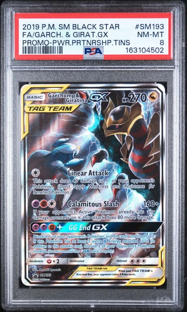 Garchomp & Giratina Gx SM193 SM Alt Art Promo Pokemon PSA 8 Nm-Mt *502