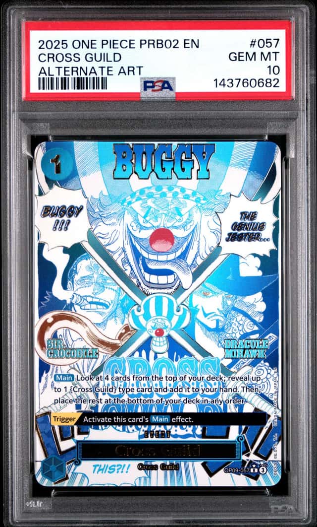 2025 One Piece PRB02 EN #057 Cross Guild Alternate Art PSA 10 GEM MINT