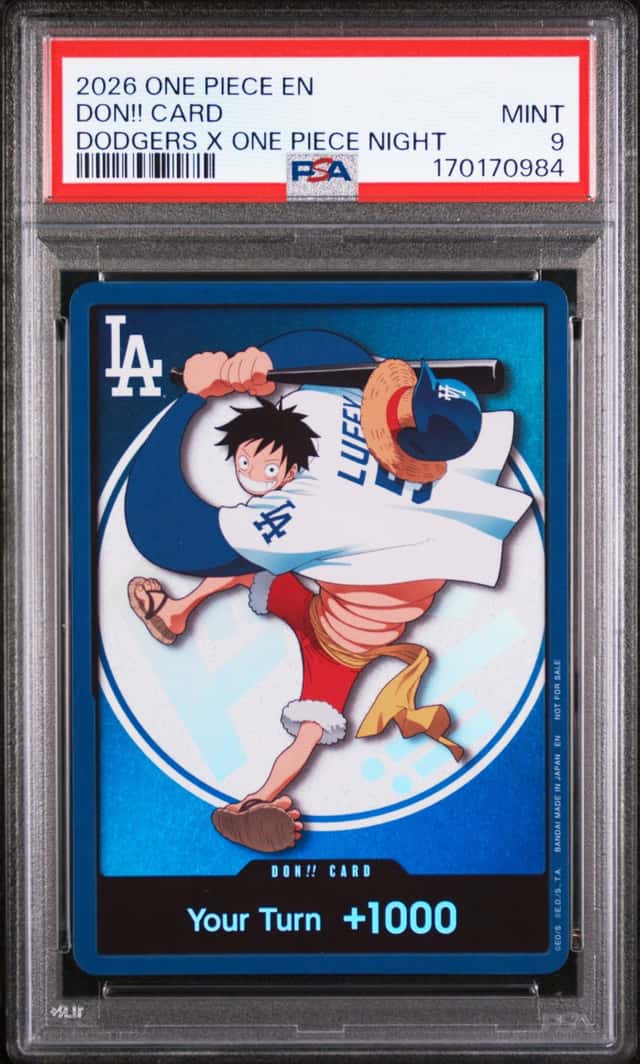 2026 Dodgers Promo One Piece Don!! Card Dodgers x One Piece Night EN PSA 9