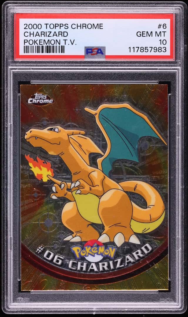 1999 Topps Chrome Pokemon Series 1 Charizard #6 PSA 10 GEM MINT