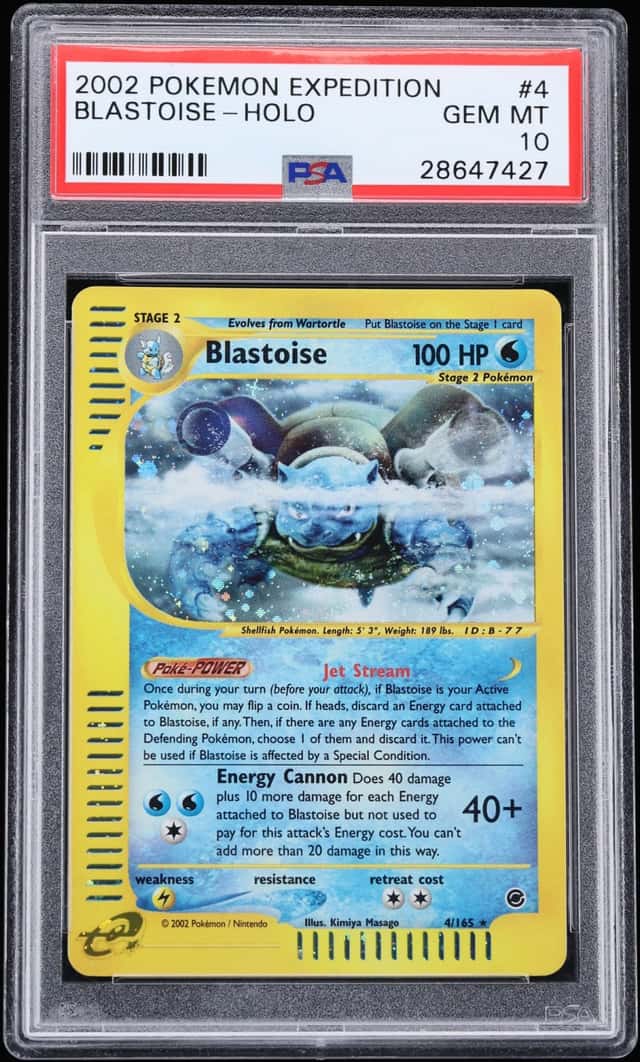2002 Pokemon Expedition Holo Blastoise #4 PSA 10 GEM MINT