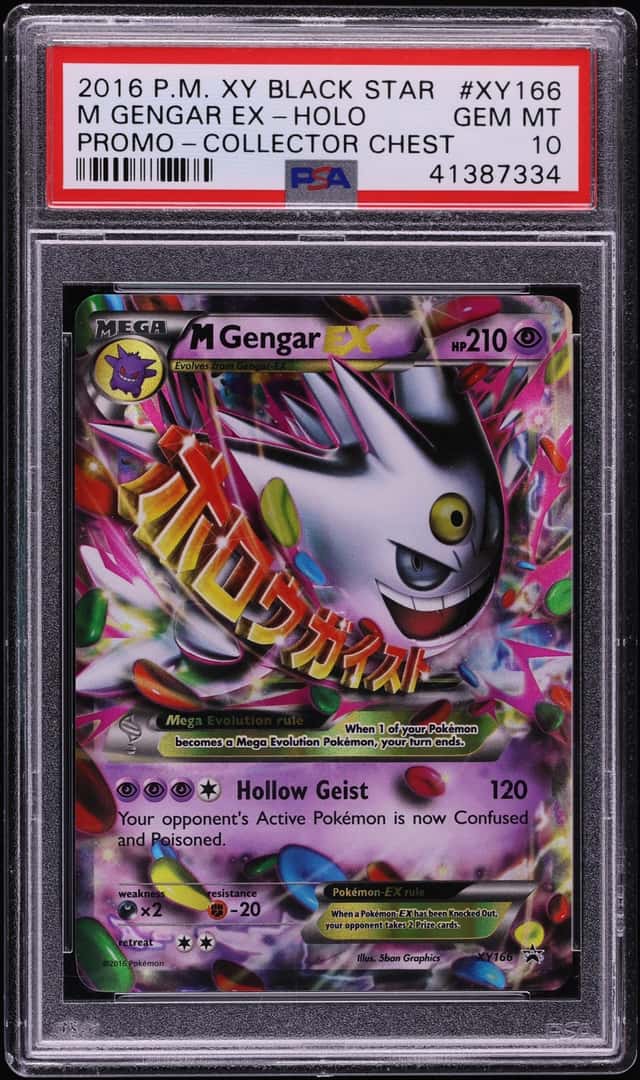 2016 Pokemon XY Black Star Promo Collector Chest Holo M Gengar EX #XY166 PSA 10 GEM MINT