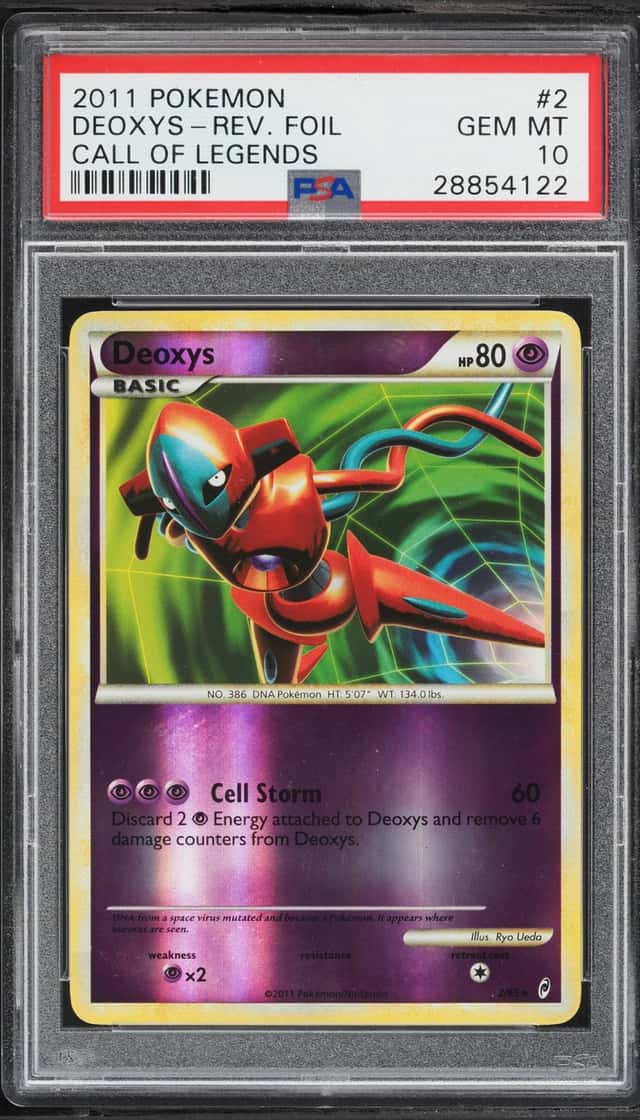 2011 Pokemon Call Of Legends Reverse Holo Deoxys #2 PSA 10 GEM MINT