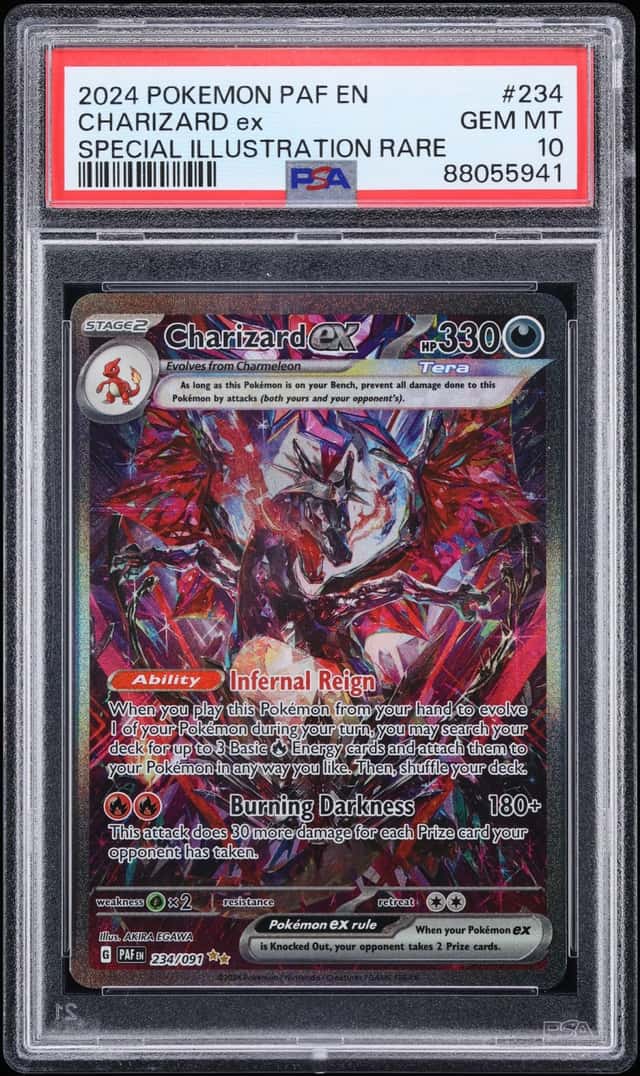 2024 Pokemon Scarlet & Violet Paldean Fates SIR Charizard Ex #234 PSA 10 GEM MINT