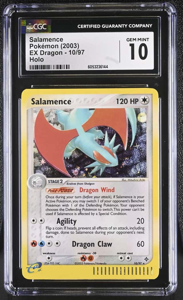 2003 Pokemon EX Dragon Holo Salamence #10 CGC 10 GEM MINT
