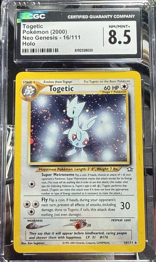 The Pokémon Company CGC 8.5 Togetic Neo Genesis 16/111 Holo Rare EN Unlimited