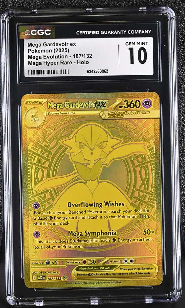2025 Pokemon Mega Evolution Gardevoir ex Hyper Rare #187/132 CGC 10 GEM MINT