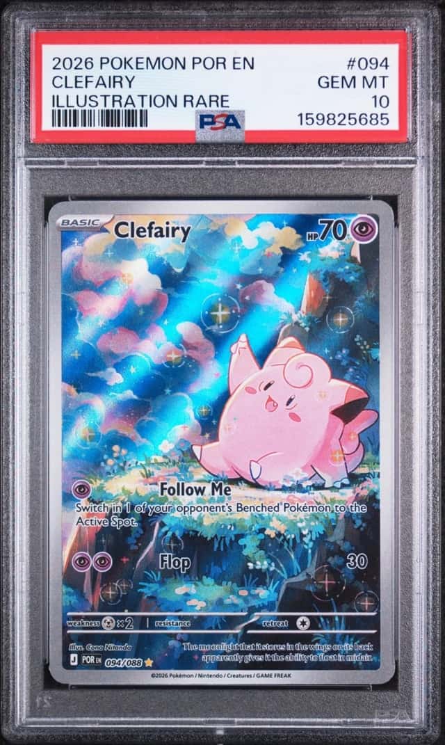 2026 POKEMON POR EN-PERFECT ORDER ILLUSTRATION RARE #094 CLEFAIRY PSA 10