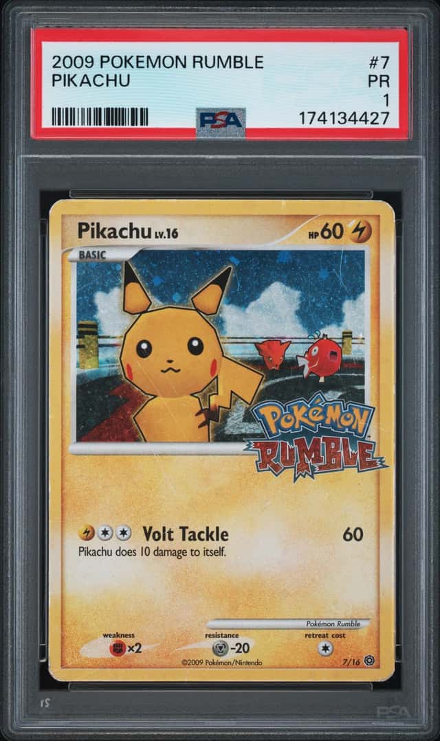 Pokemon Pikachu Rumble 7 PSA 1 Poor