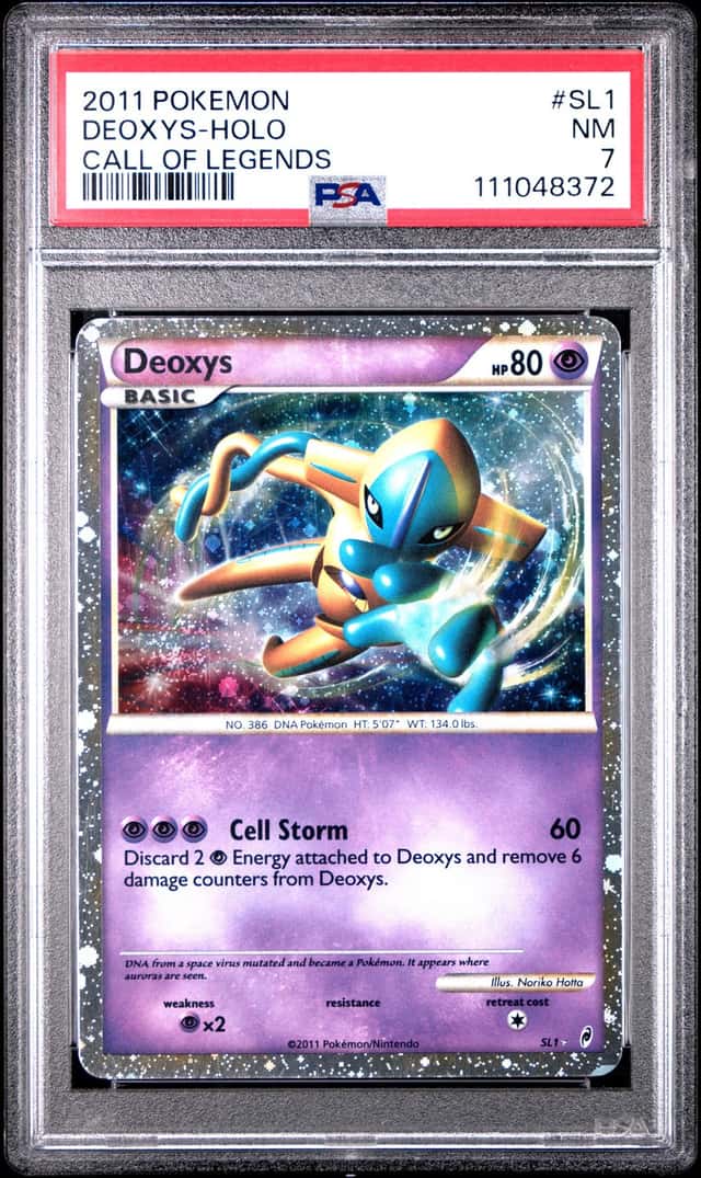 Pokemon Deoxys Holo Call Of Legends SL1/95 PSA 7