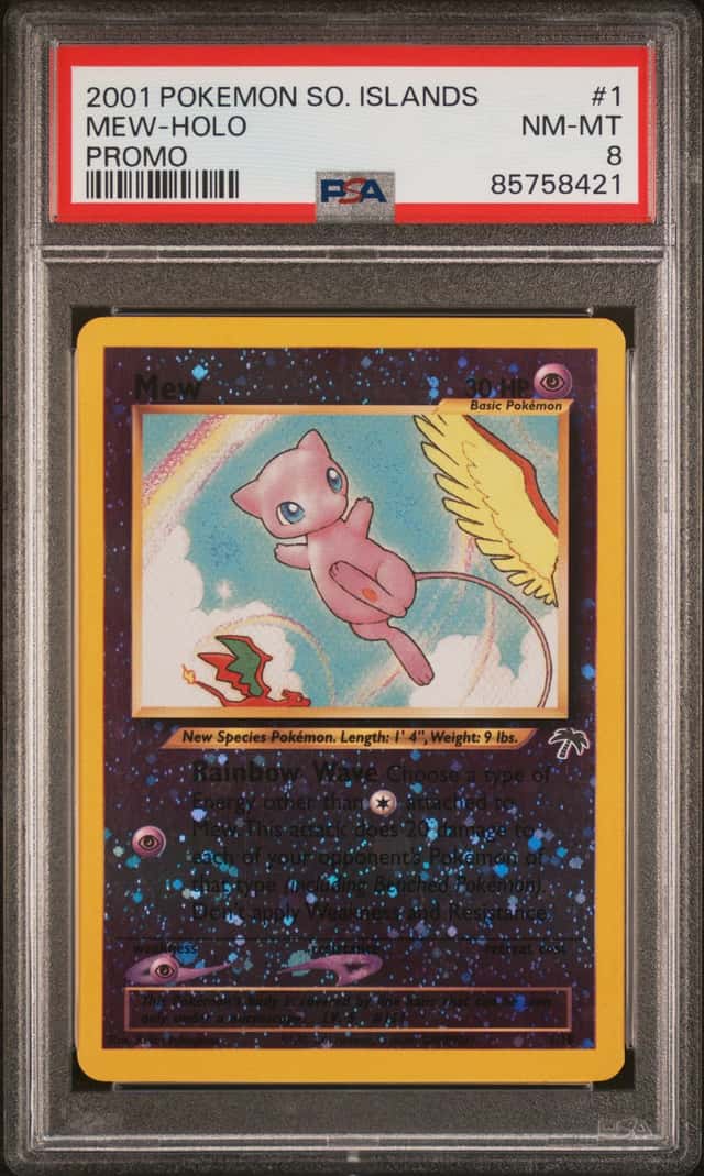 Pokemon Mew Holo Southern Islands Promo 1/18 PSA 8