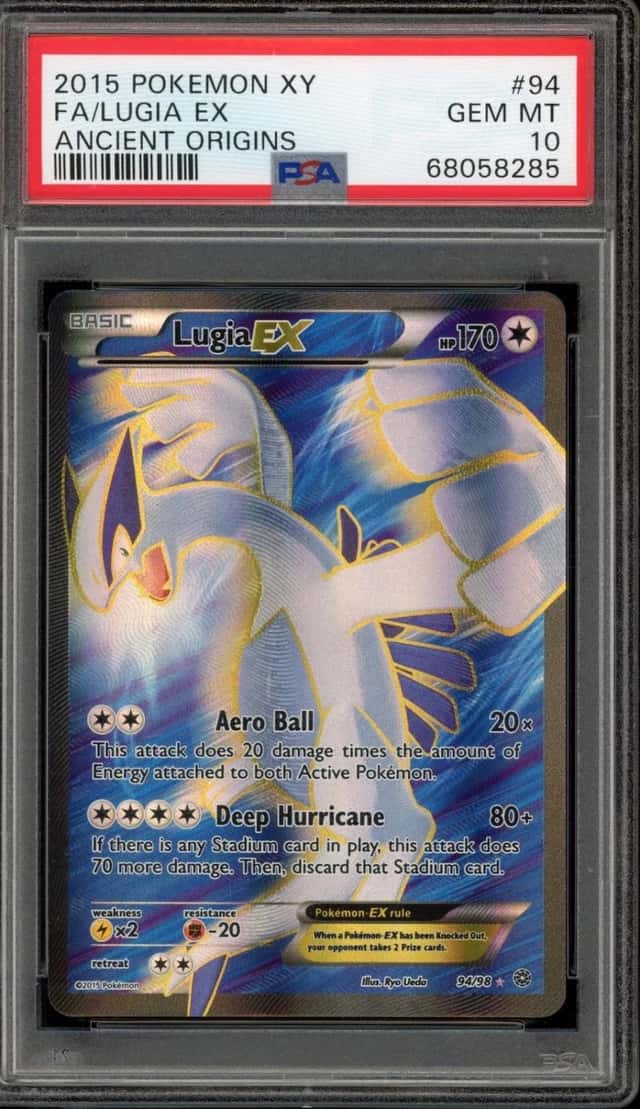 Pokemon Lugia EX Ancient Origins Full Art 94/98 PSA 10 Gem Mint