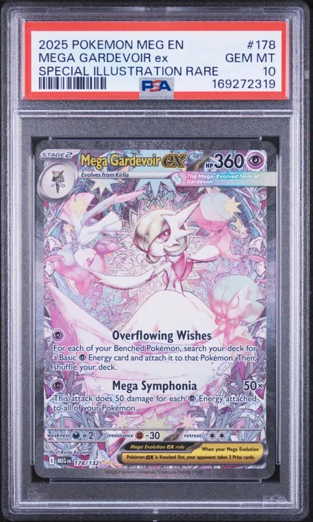 2025 POKEMON MEGA EVOLUTION SPECIAL ILLUSTRATION RARE MEGA GARDEVOIR EX PSA 10