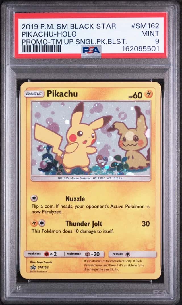 2019 POKEMON SM BLACK STAR PROMO TEAM UP SINGLE PACK BLISTERS PIKACHU-HOLO PSA 9