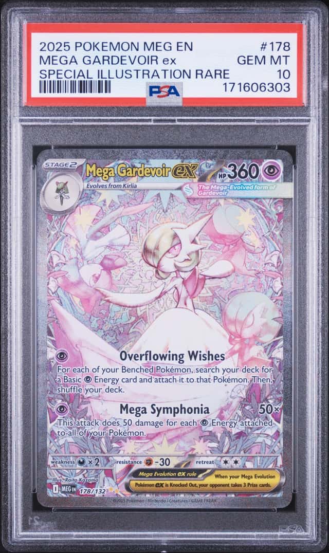Pokemon TCG Mega Gardevoir ex 178/132 MEG EN SIR Holo 2025 PSA 10 171606303