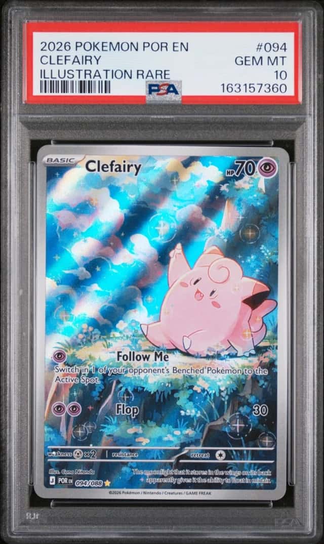 2026 POKEMON POR EN-PERFECT ORDER ILLUSTRATION RARE #094 CLEFAIRY PSA 10