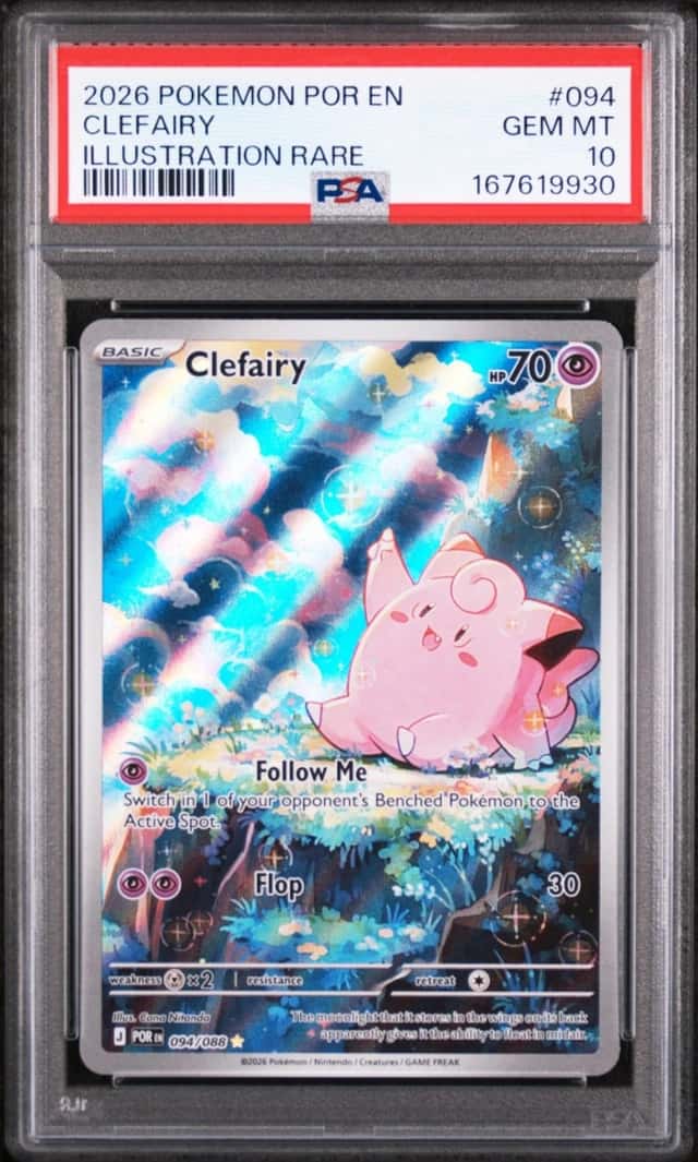 2026 POKEMON POR EN-PERFECT ORDER ILLUSTRATION RARE #094 CLEFAIRY PSA 10