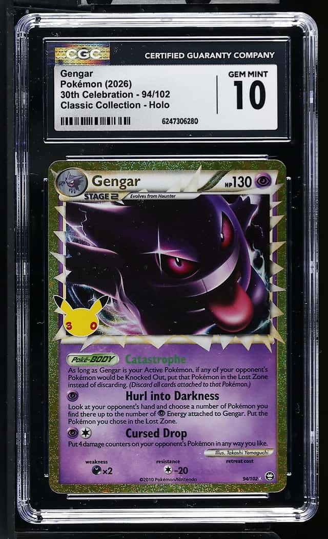 2026 Pokemon 30th Celebration Classic Collection Confetti Holo Gengar #94