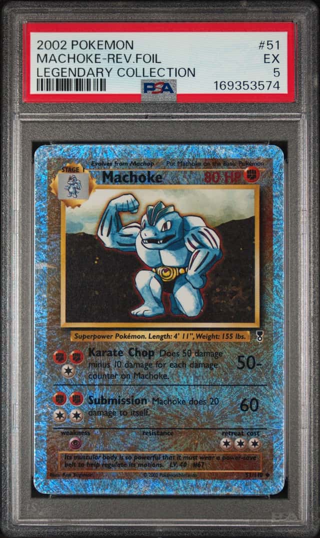 2002 Pokemon Legendary Collection Reverse Holo Machoke #51