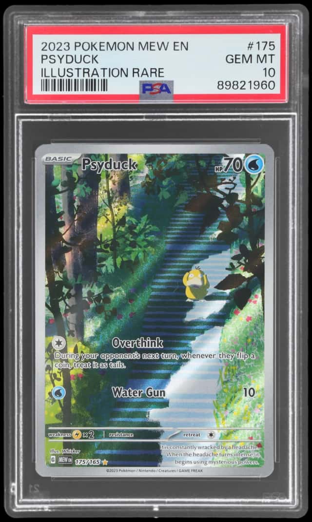 2023 Pokemon Mew Illustration Rare Psyduck #175