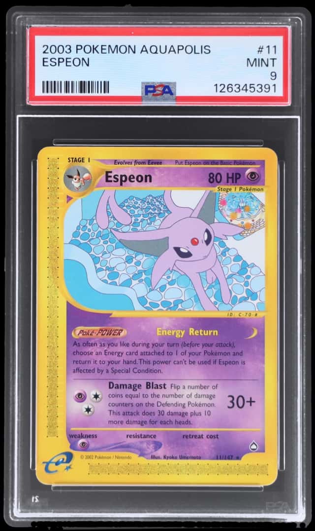 2003 Pokemon Aquapolis Espeon #11