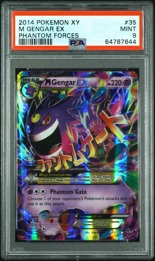 2014 Pokemon XY Phantom Forces M Gengar Ex #35