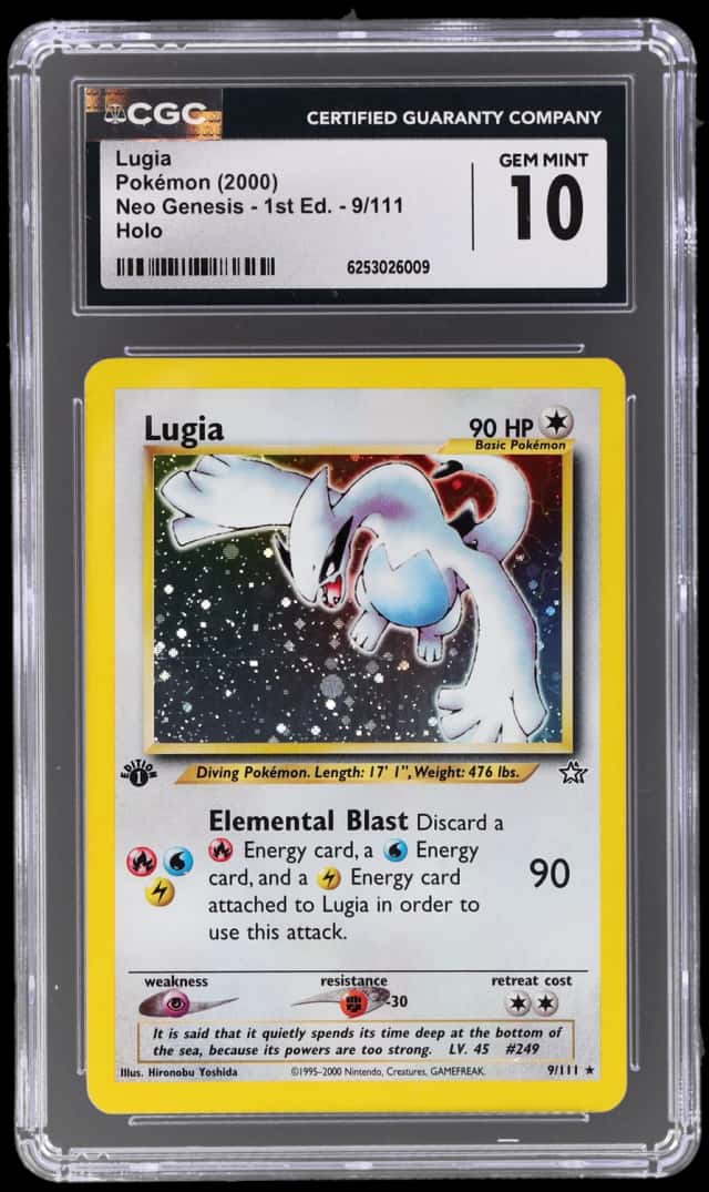 2000 Pokemon Neo Genesis 1st Edition Holo Lugia #9