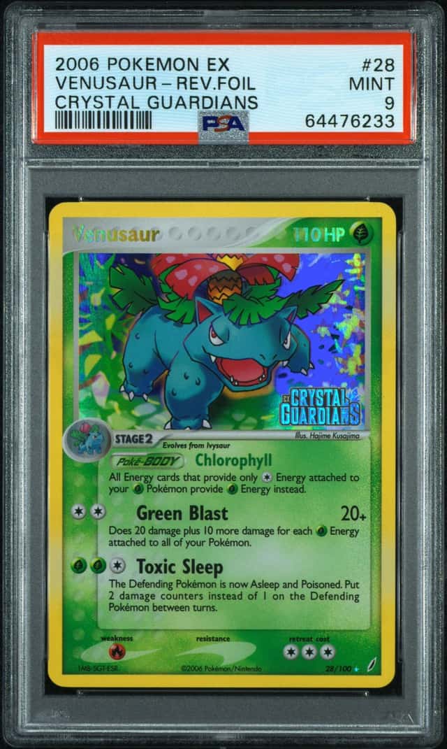 2006 Pokemon Ex Crystal Guardians Reverse Holo Venusaur #28