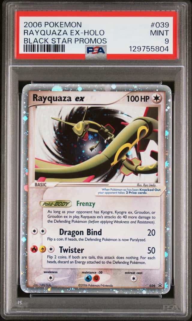 2006 Pokemon Black Star Promo Ex Collector's Tins Holo Rayquaza Ex #039